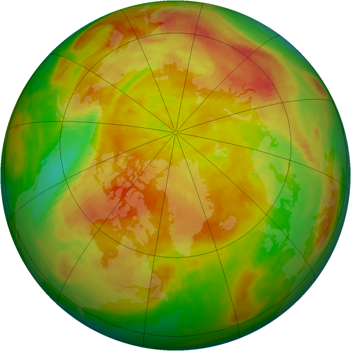 Arctic ozone map for 04 May 1989